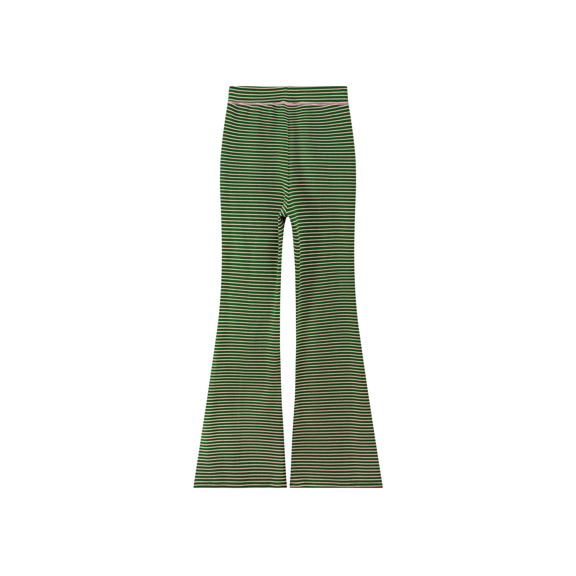 Striped Bootcut Jogger Pants