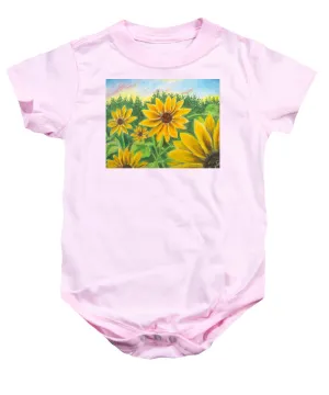 Sunflower on Rainbows - Baby Onesie