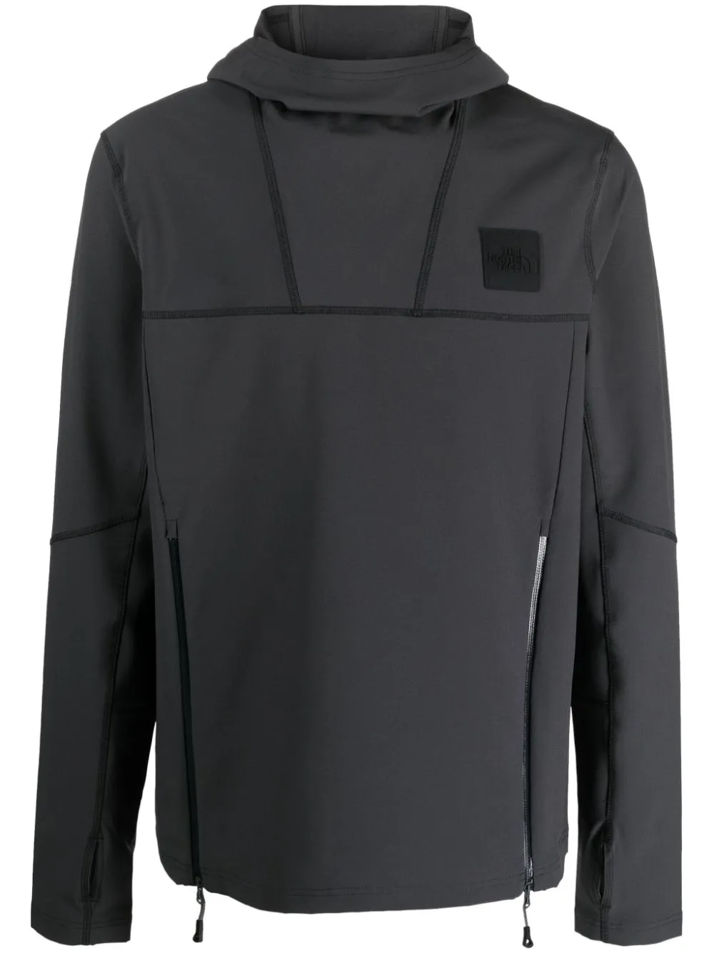 Tech 2000S logo-patch hoodie
