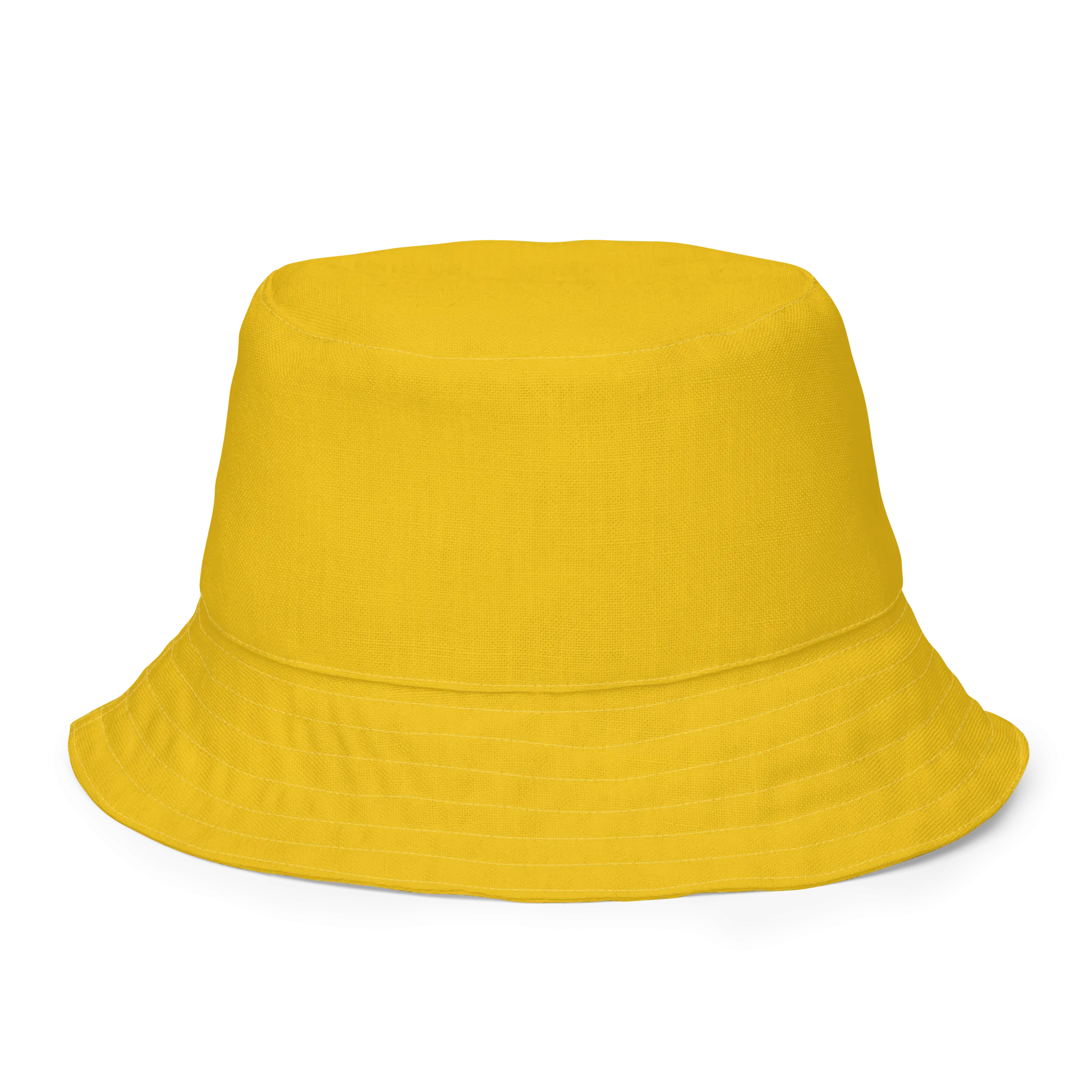 The FLOWER LOVE Collection - "Sunflower Sisters" Design Premium Reversible Bucket Hat - Yellow Inside - Sunflower Hat, Gifts for Her