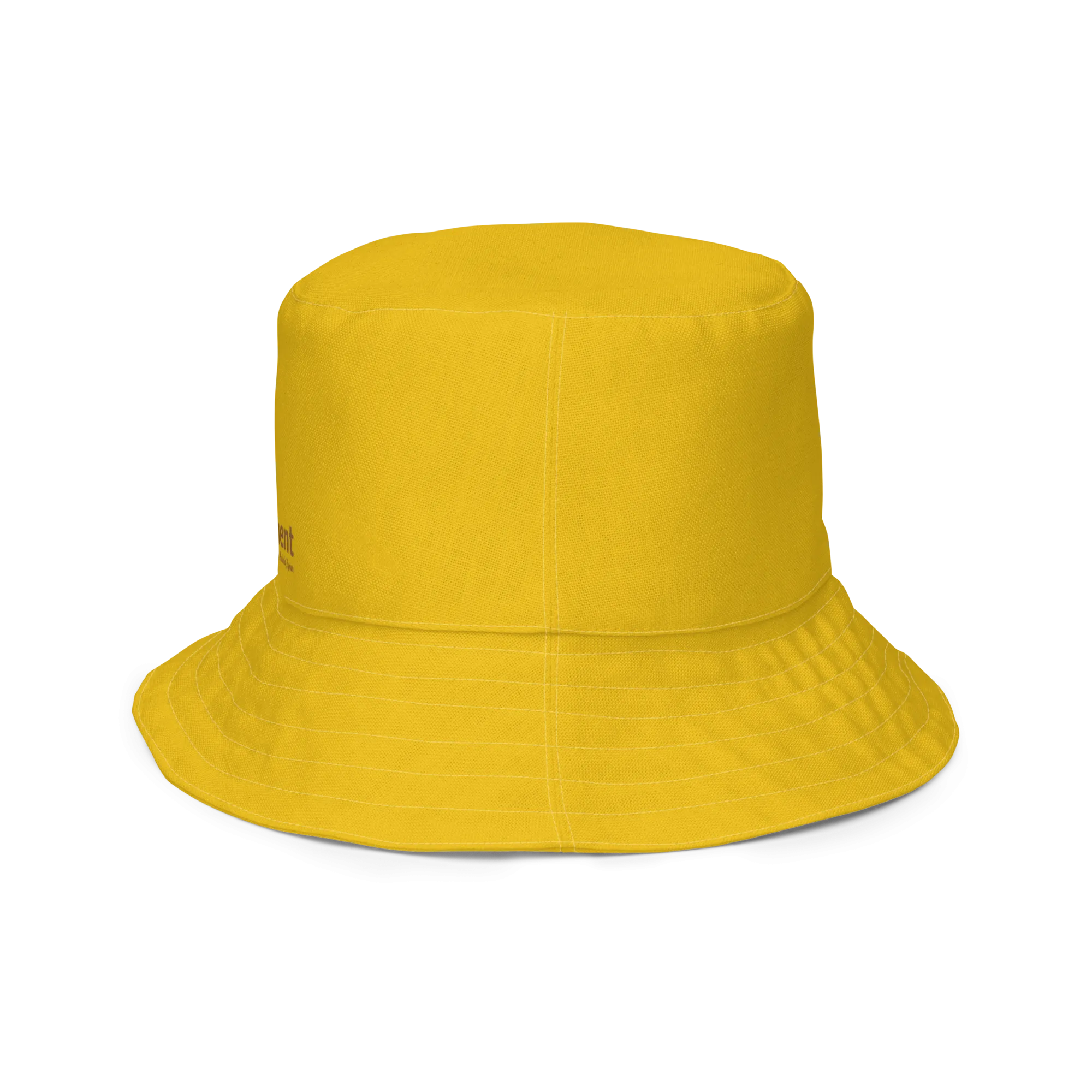 The FLOWER LOVE Collection - "Sunflower Sisters" Design Premium Reversible Bucket Hat - Yellow Inside - Sunflower Hat, Gifts for Her