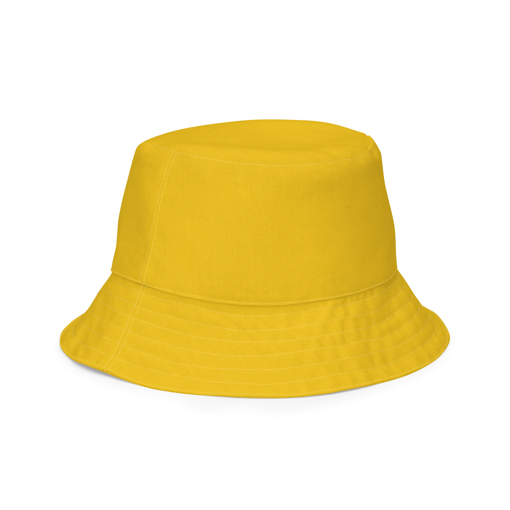 The FLOWER LOVE Collection - "Sunflower Sisters" Design Premium Reversible Bucket Hat - Yellow Inside - Sunflower Hat, Gifts for Her