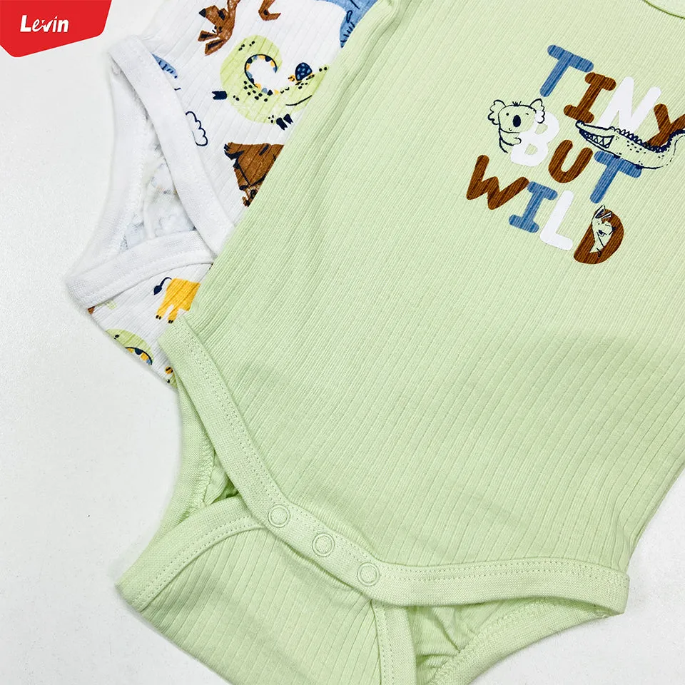 Toddler Baby Ribbed Sleeveless Cotton Romper