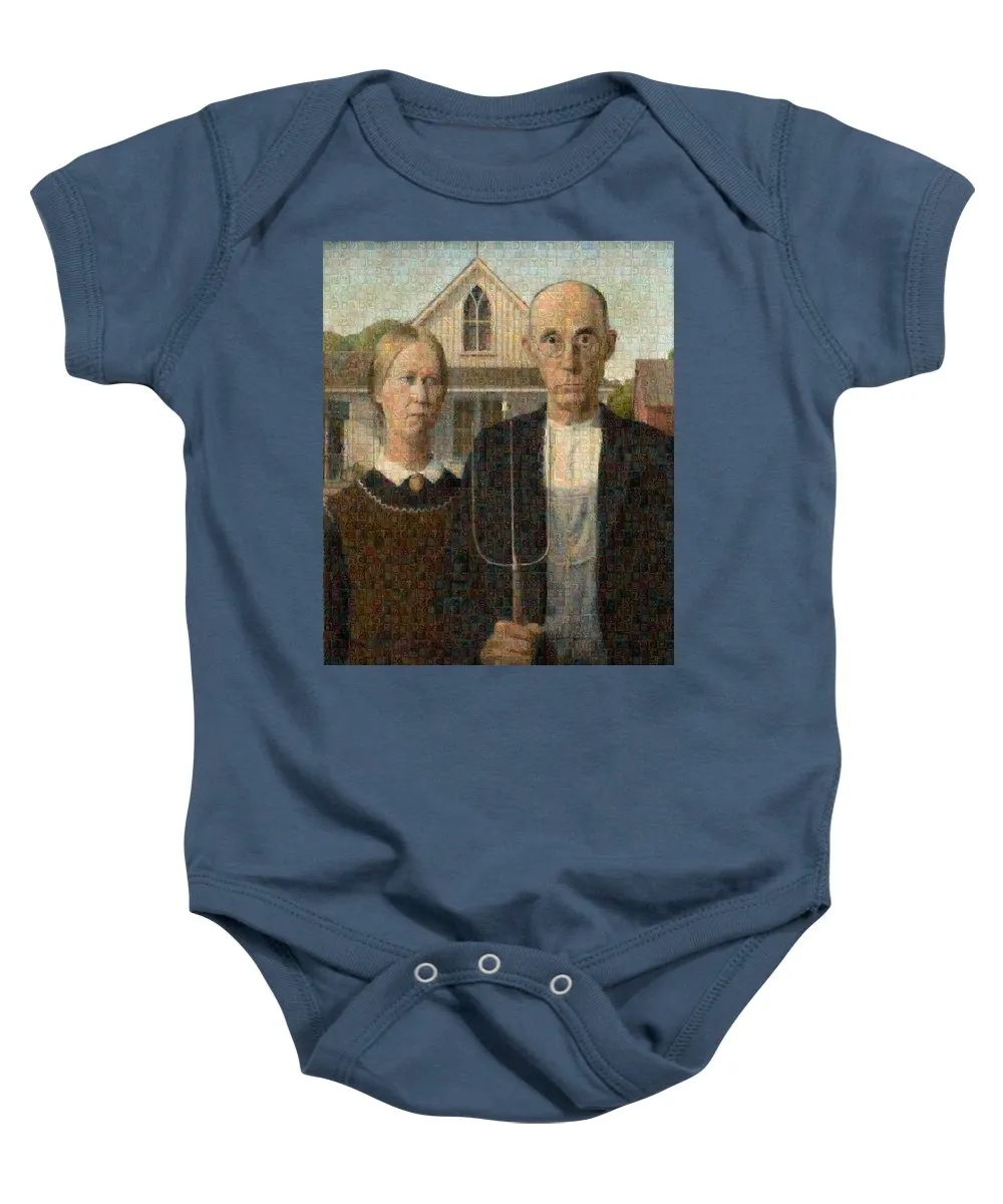 Tribute to American Gothic - Baby Onesie