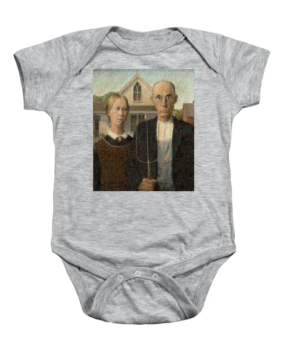 Tribute to American Gothic - Baby Onesie