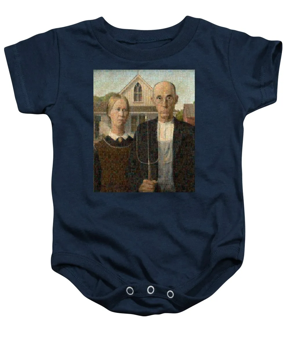 Tribute to American Gothic - Baby Onesie