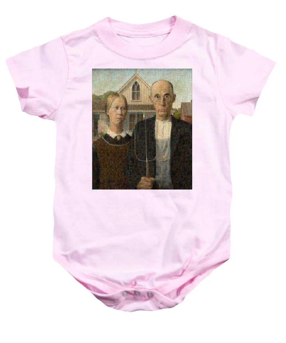 Tribute to American Gothic - Baby Onesie