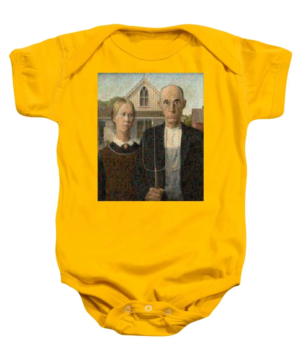 Tribute to American Gothic - Baby Onesie