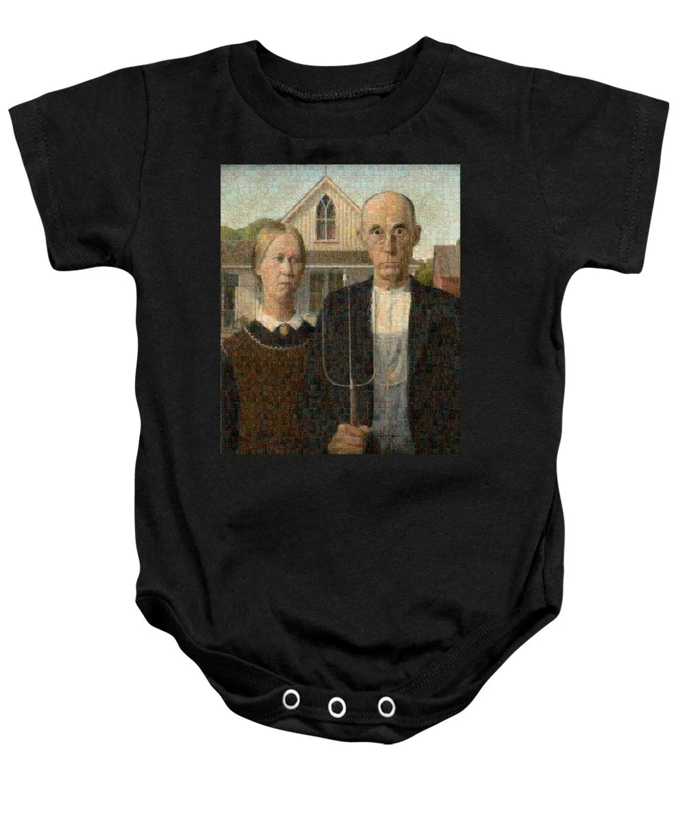 Tribute to American Gothic - Baby Onesie