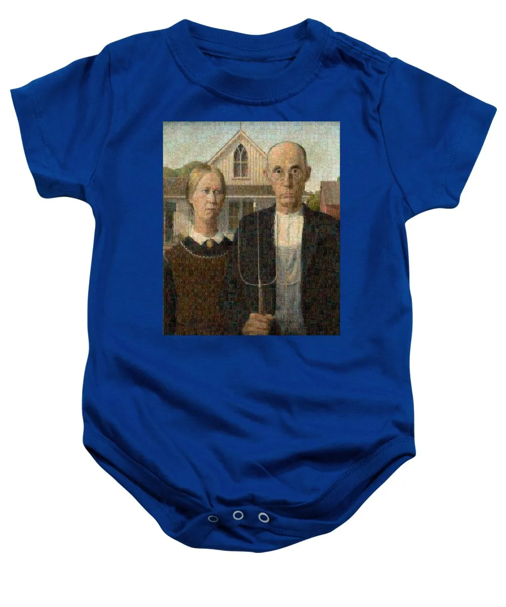 Tribute to American Gothic - Baby Onesie