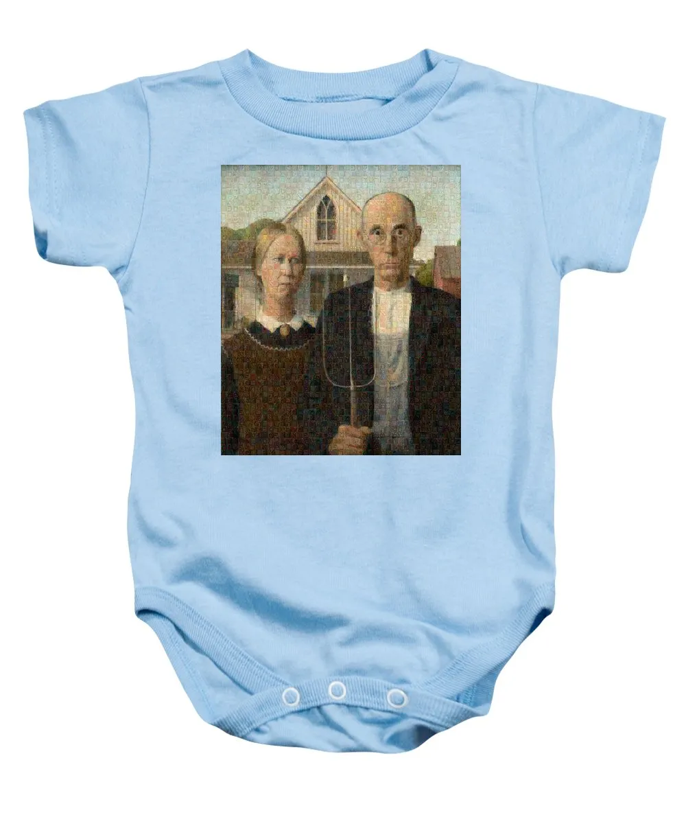 Tribute to American Gothic - Baby Onesie