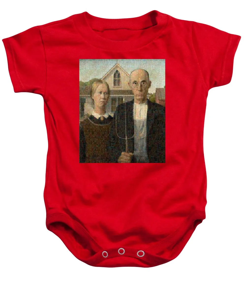 Tribute to American Gothic - Baby Onesie