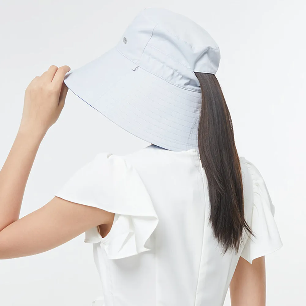 Women's Large Brim UV Protection  Reversible Double-Side-Wear Bucket Hat UPF 50 